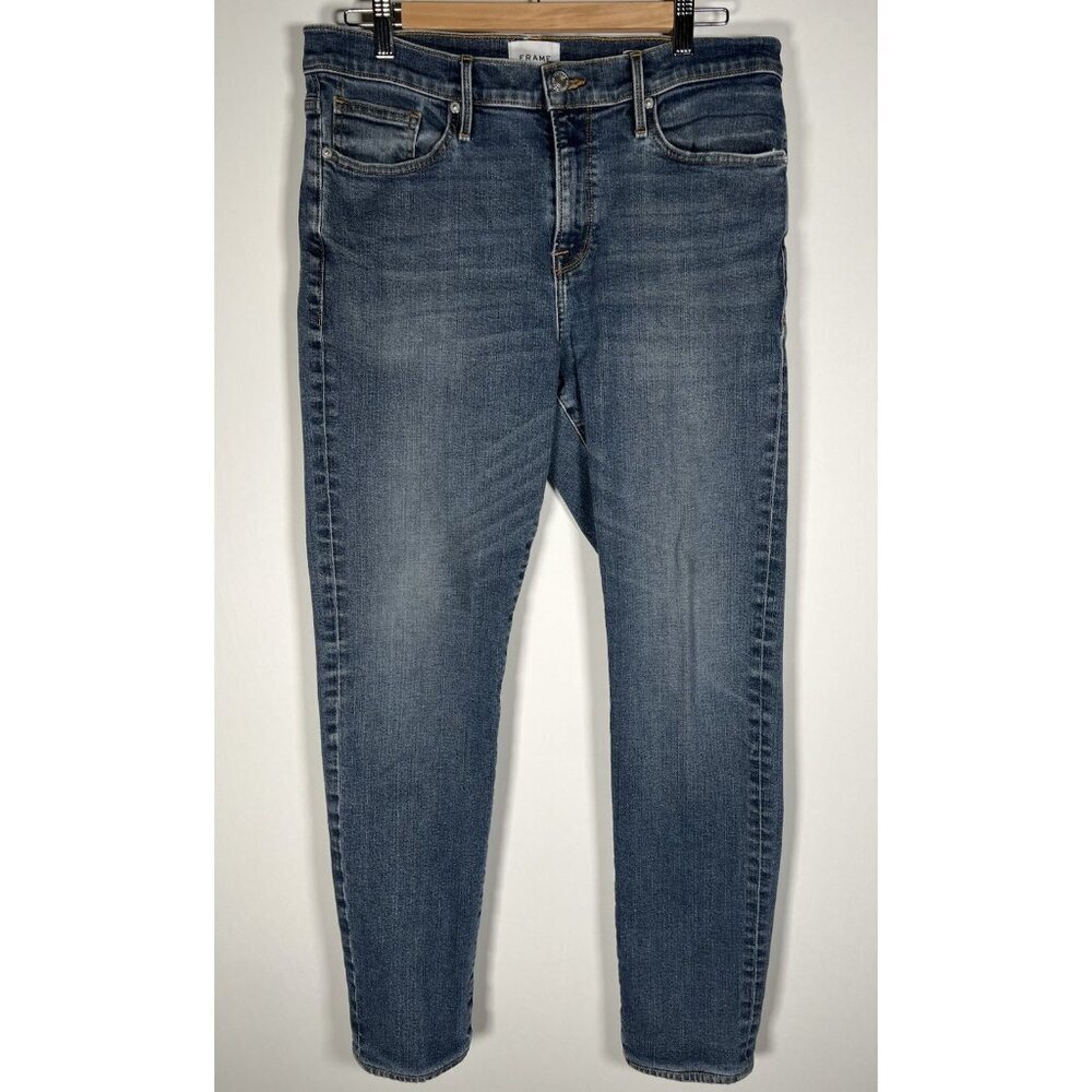 FRAME L' Homme Athletic denim straight jeans Catalina wash 34x31 designer casual